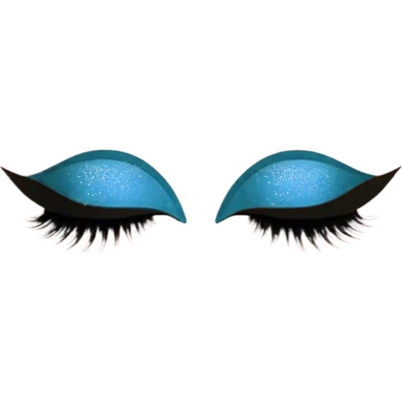 Lazy Person's Eyeshadow and Mascara Stickers, Colorful Beauty and Fashion Eyelid Line Stickers, Lazy Person's Makeup Tool, Reusable Multi-Color Pair